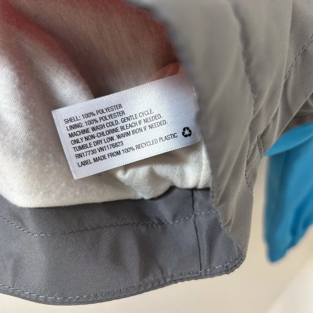 CAT & JACK Baby orange, bright blue & charcoal blue windbreaker rain jacket 12M